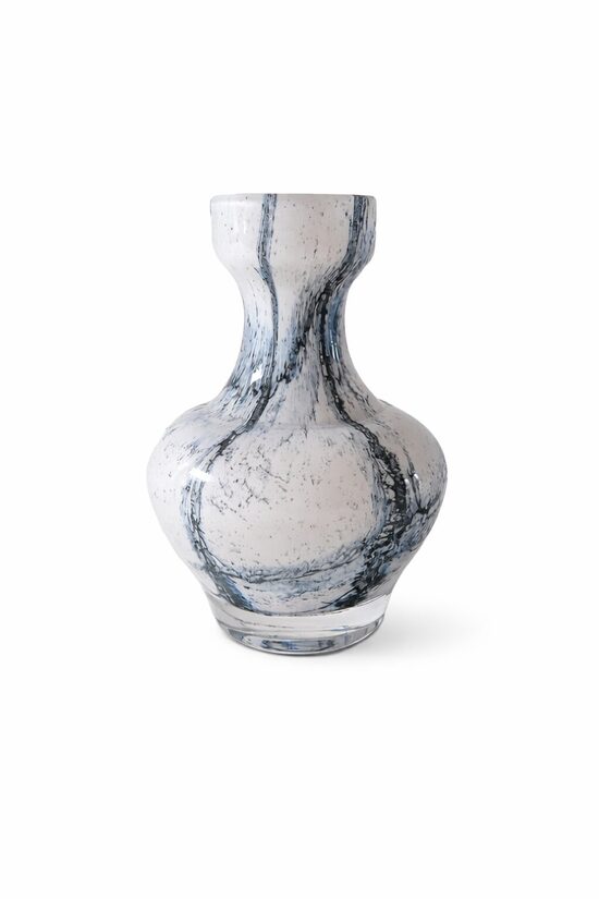 Stikla vāze ar marmora efektu